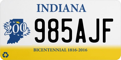 IN license plate 985AJF