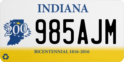 IN license plate 985AJM