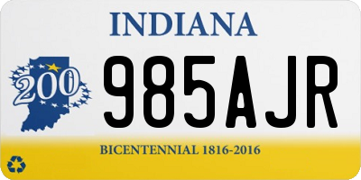IN license plate 985AJR
