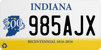 IN license plate 985AJX