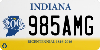 IN license plate 985AMG