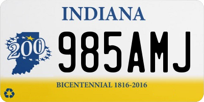 IN license plate 985AMJ