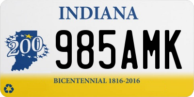 IN license plate 985AMK