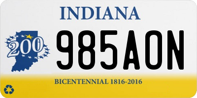 IN license plate 985AON