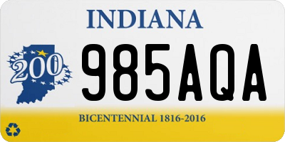 IN license plate 985AQA