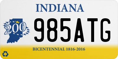 IN license plate 985ATG