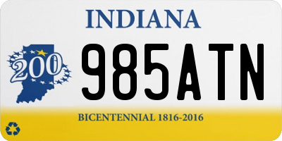 IN license plate 985ATN