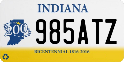 IN license plate 985ATZ