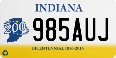 IN license plate 985AUJ