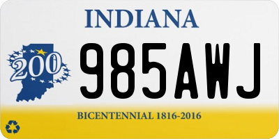 IN license plate 985AWJ