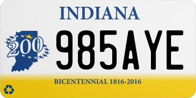 IN license plate 985AYE