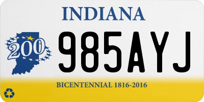 IN license plate 985AYJ