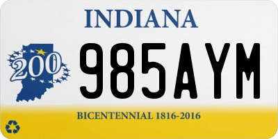 IN license plate 985AYM