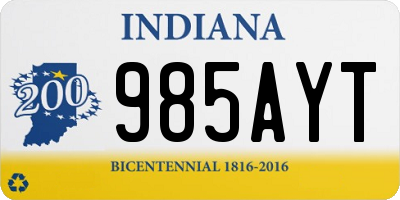 IN license plate 985AYT