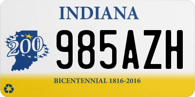 IN license plate 985AZH