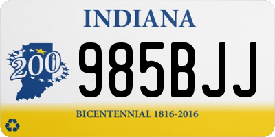 IN license plate 985BJJ
