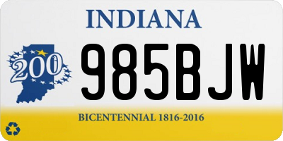IN license plate 985BJW