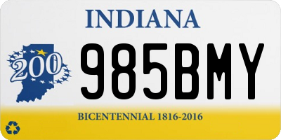 IN license plate 985BMY