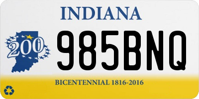 IN license plate 985BNQ