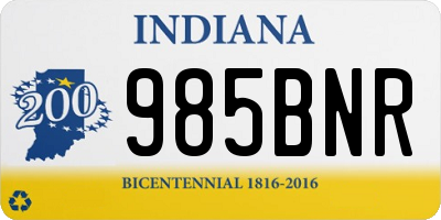 IN license plate 985BNR