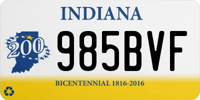 IN license plate 985BVF