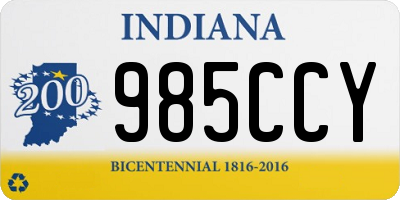IN license plate 985CCY