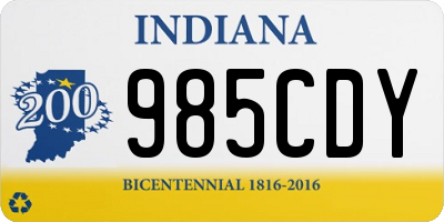 IN license plate 985CDY