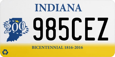 IN license plate 985CEZ