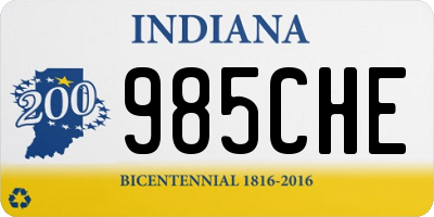 IN license plate 985CHE