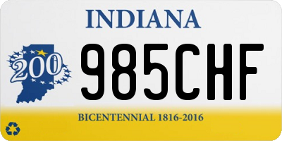 IN license plate 985CHF