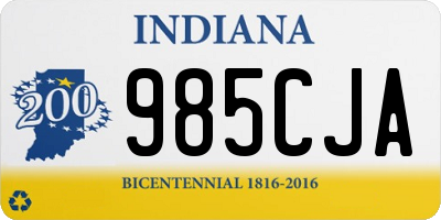 IN license plate 985CJA