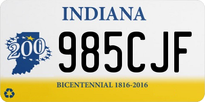 IN license plate 985CJF