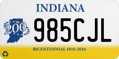 IN license plate 985CJL