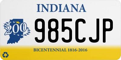 IN license plate 985CJP