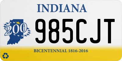 IN license plate 985CJT