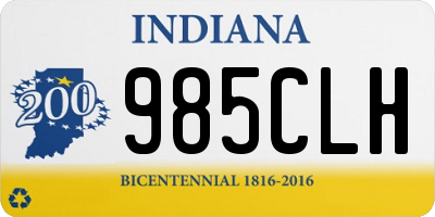 IN license plate 985CLH