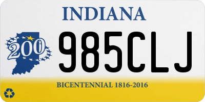 IN license plate 985CLJ