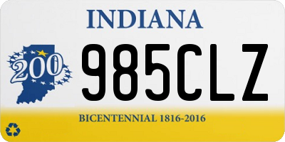 IN license plate 985CLZ