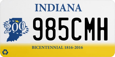 IN license plate 985CMH