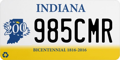 IN license plate 985CMR
