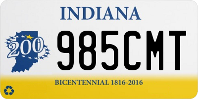 IN license plate 985CMT