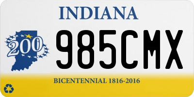 IN license plate 985CMX