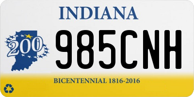 IN license plate 985CNH