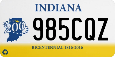 IN license plate 985CQZ