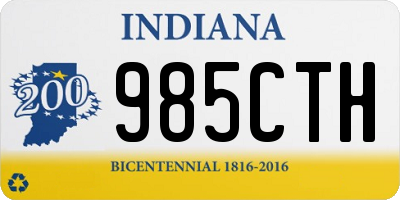 IN license plate 985CTH