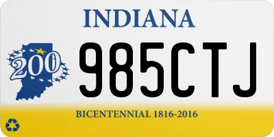 IN license plate 985CTJ