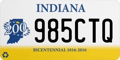 IN license plate 985CTQ