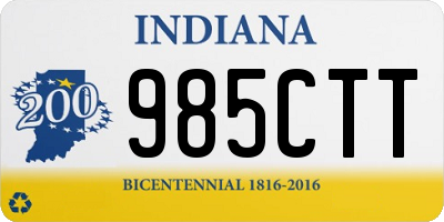 IN license plate 985CTT