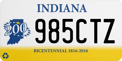 IN license plate 985CTZ