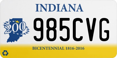 IN license plate 985CVG